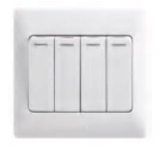 4 Gang 1 Way Switch P241 (P1 Series)