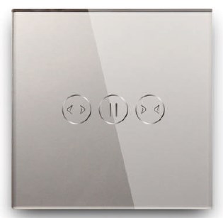 CU-01 Touch/Wi-Fi/Zigbee Curtain Switch Gray